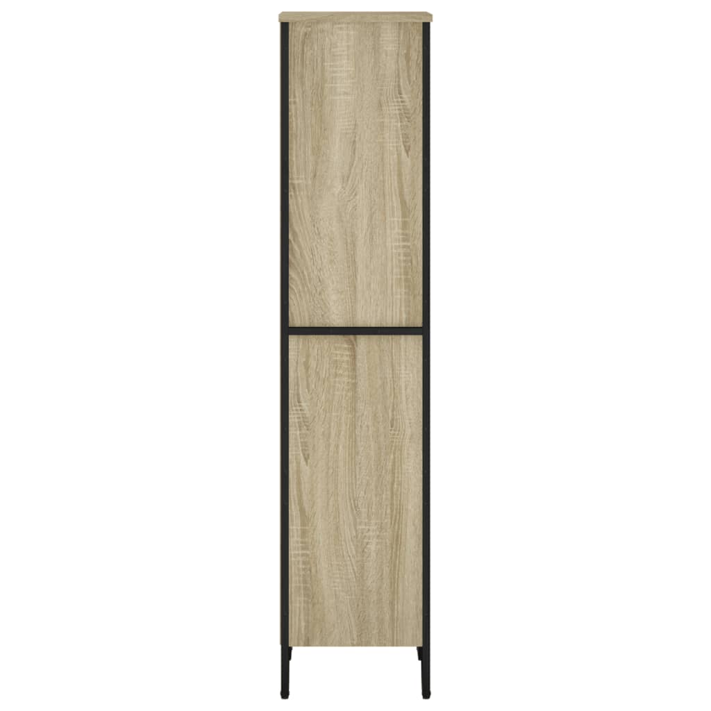 Boekenkast 50x31x137,5 cm bewerkt hout sonoma eikenkleurig