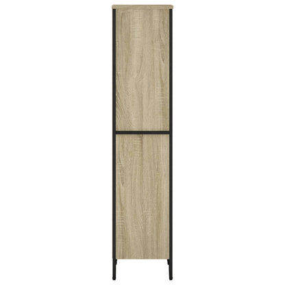 Boekenkast 50x31x137,5 cm bewerkt hout sonoma eikenkleurig