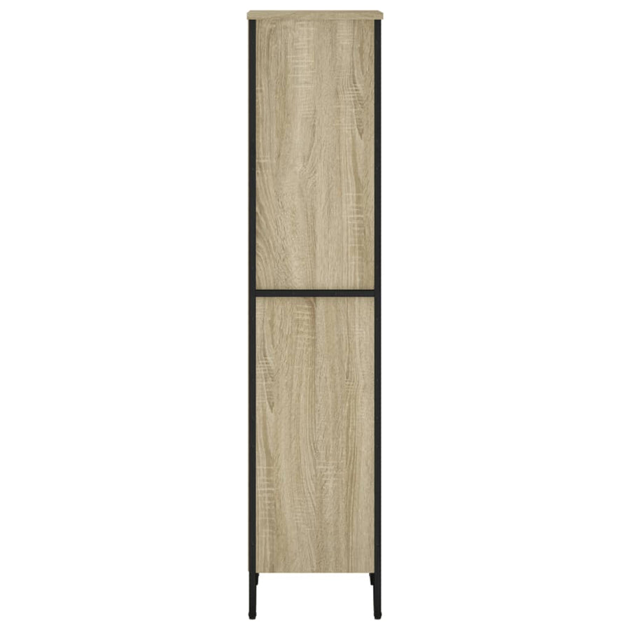 Boekenkast 50x31x137,5 cm bewerkt hout sonoma eikenkleurig