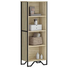 Boekenkast 50x31x137,5 cm bewerkt hout sonoma eiken