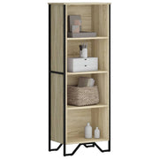 Boekenkast 50x31x137,5 cm bewerkt hout sonoma eiken