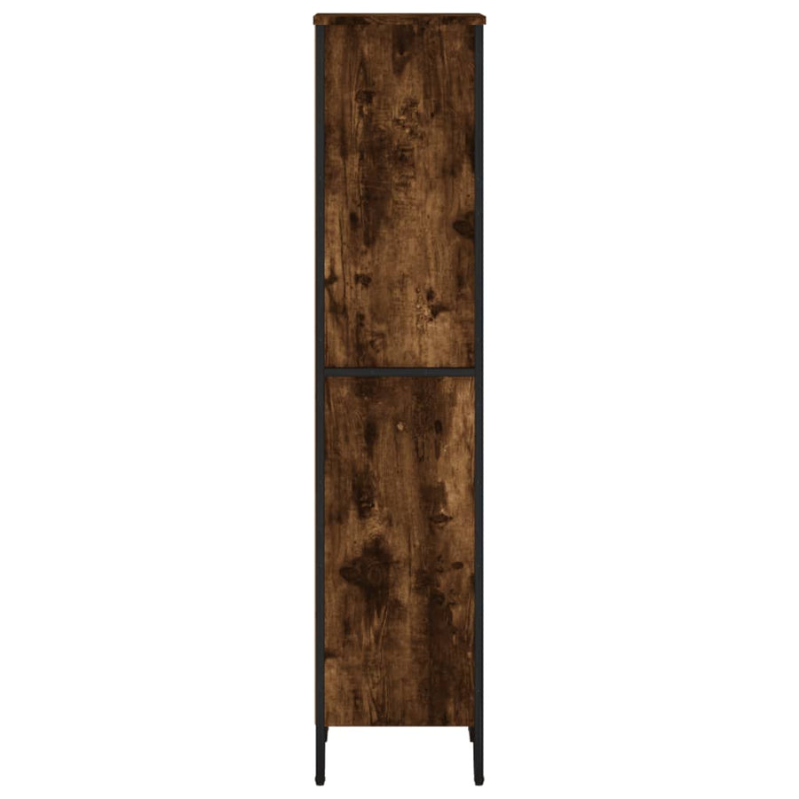 Boekenkast 50x31x137,5 cm bewerkt hout gerookt eikenkleurig