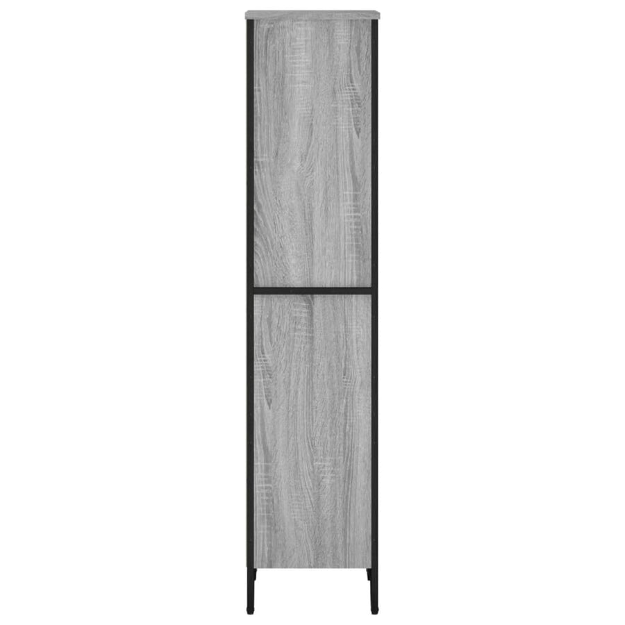 Boekenkast 50x31x137,5 cm bewerkt hout grijs sonoma eikenkleur