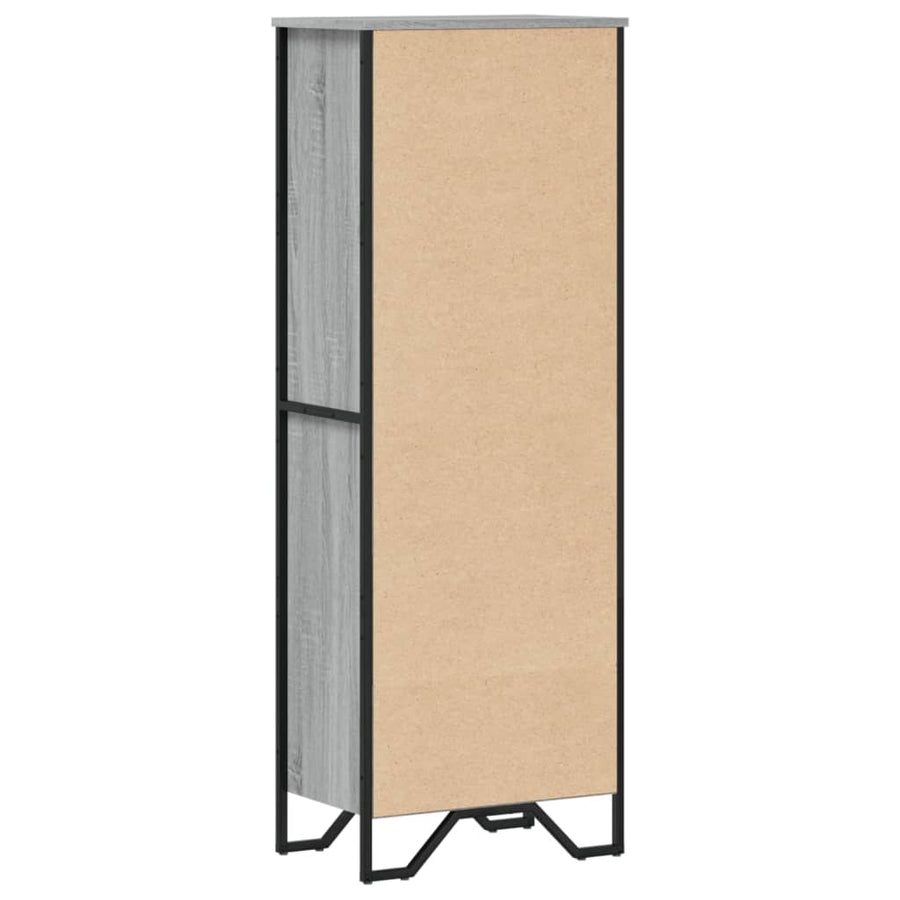 Boekenkast 50x31x137,5 cm bewerkt hout grijs sonoma eikenkleur