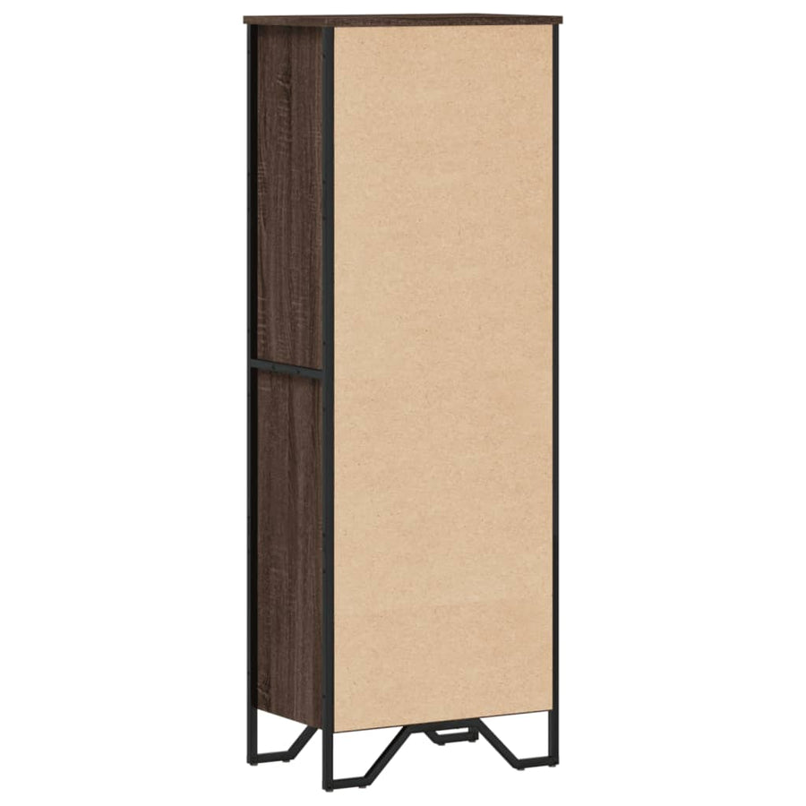 Boekenkast 50x31x137,5 cm bewerkt hout bruin eikenkleur