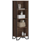 Boekenkast 50x31x137,5 cm bewerkt hout bruin