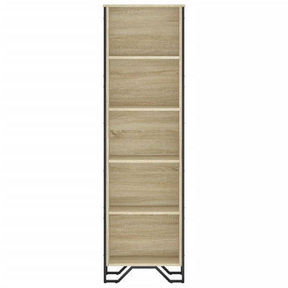 Boekenkast 50x31x169 cm bewerkt hout sonoma eikenkleurig