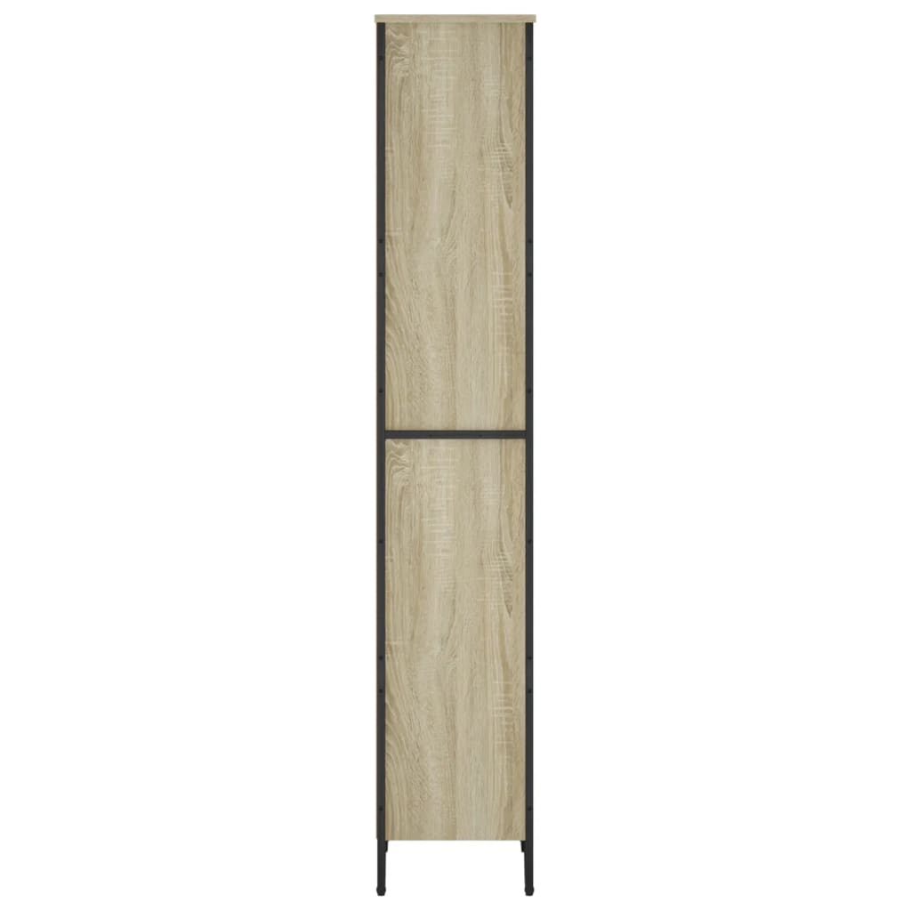 Boekenkast 50x31x169 cm bewerkt hout sonoma eikenkleurig