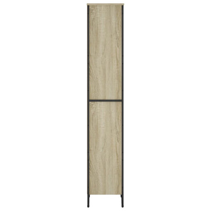 Boekenkast 50x31x169 cm bewerkt hout sonoma eikenkleurig