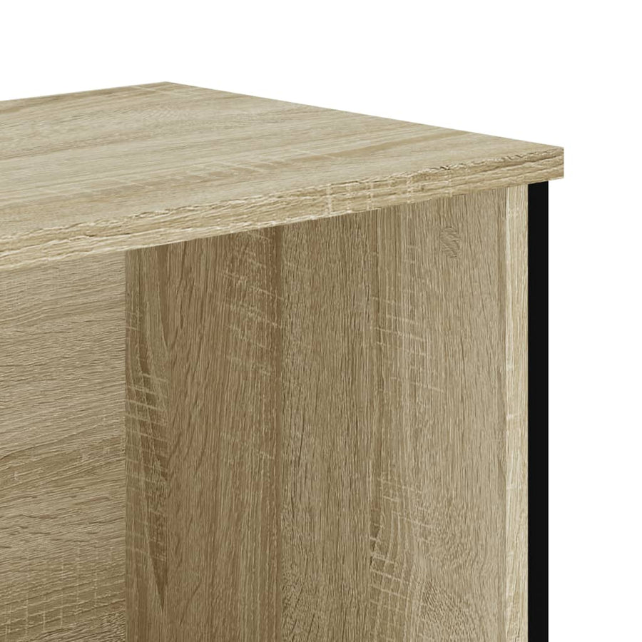 Boekenkast 50x31x169 cm bewerkt hout sonoma eikenkleurig