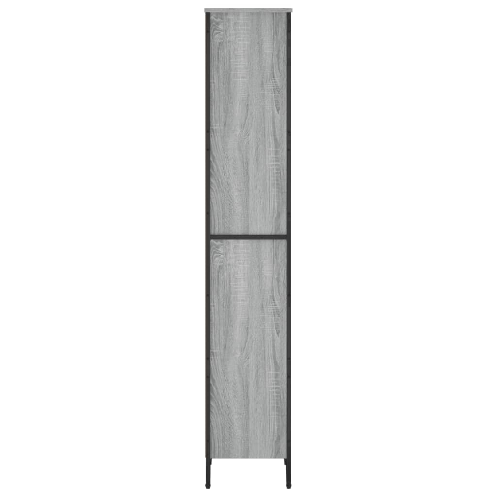 Boekenkast 50x31x169 cm bewerkt hout grijs sonoma eikenkleurig