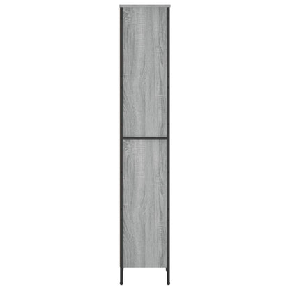 Boekenkast 50x31x169 cm bewerkt hout grijs sonoma eikenkleurig