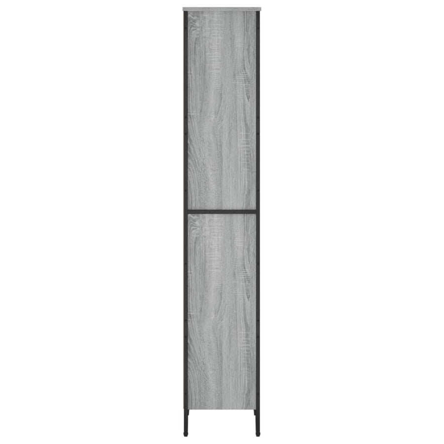 Boekenkast 50x31x169 cm bewerkt hout grijs sonoma eikenkleurig