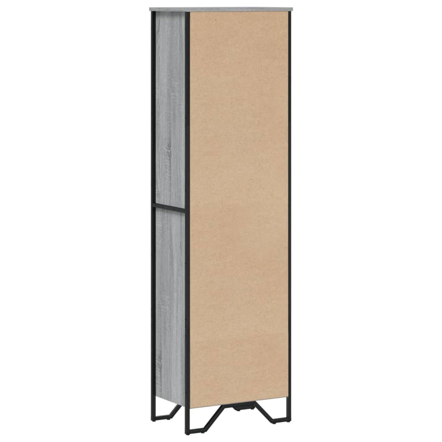 Boekenkast 50x31x169 cm bewerkt hout grijs sonoma eikenkleurig
