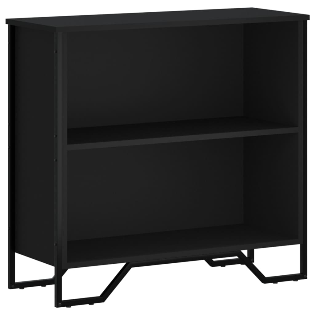 Boekenkast 80x31x74,5 cm bewerkt hout zwart