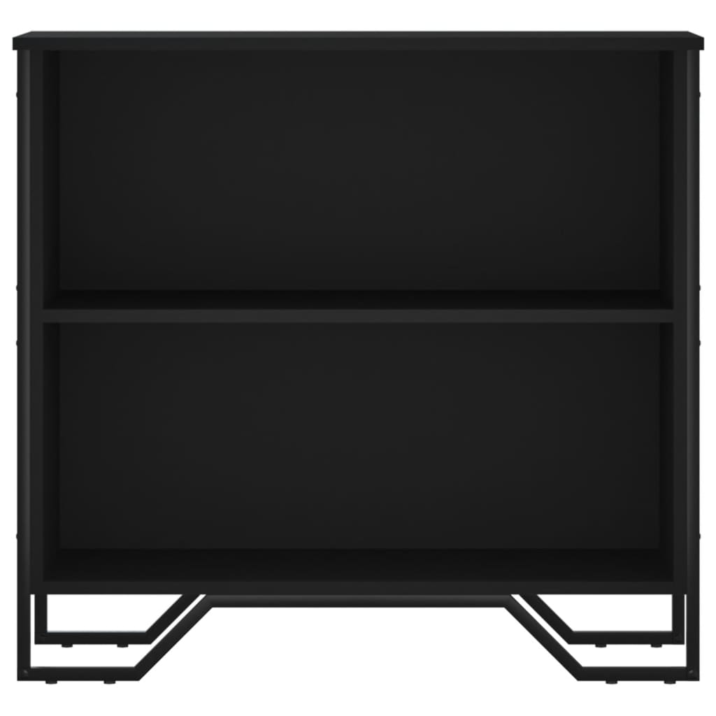 Boekenkast 80x31x74,5 cm bewerkt hout zwart