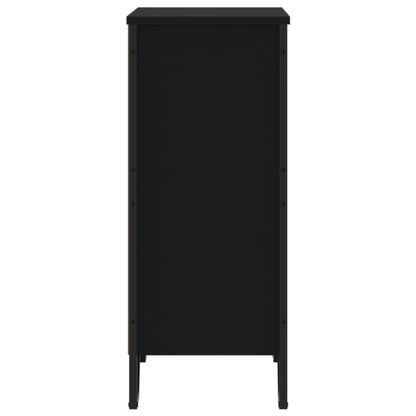 Boekenkast 80x31x74,5 cm bewerkt hout zwart