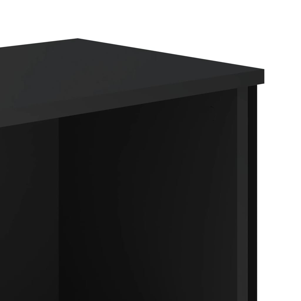 Boekenkast 80x31x74,5 cm bewerkt hout zwart