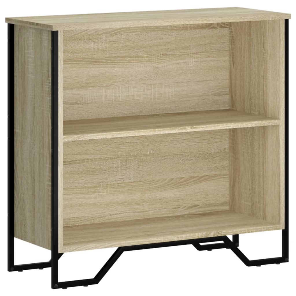 Boekenkast 80x31x74,5 cm bewerkt hout sonoma eikenkleurig