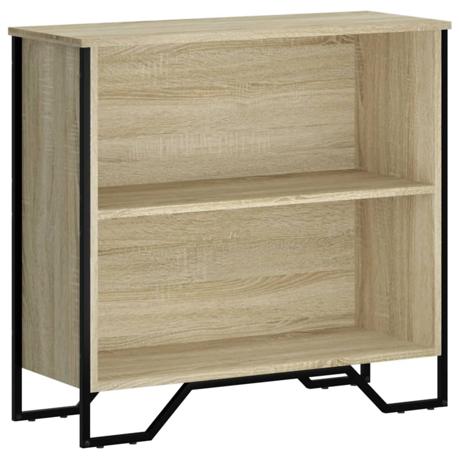 Boekenkast 80x31x74,5 cm bewerkt hout sonoma eikenkleurig