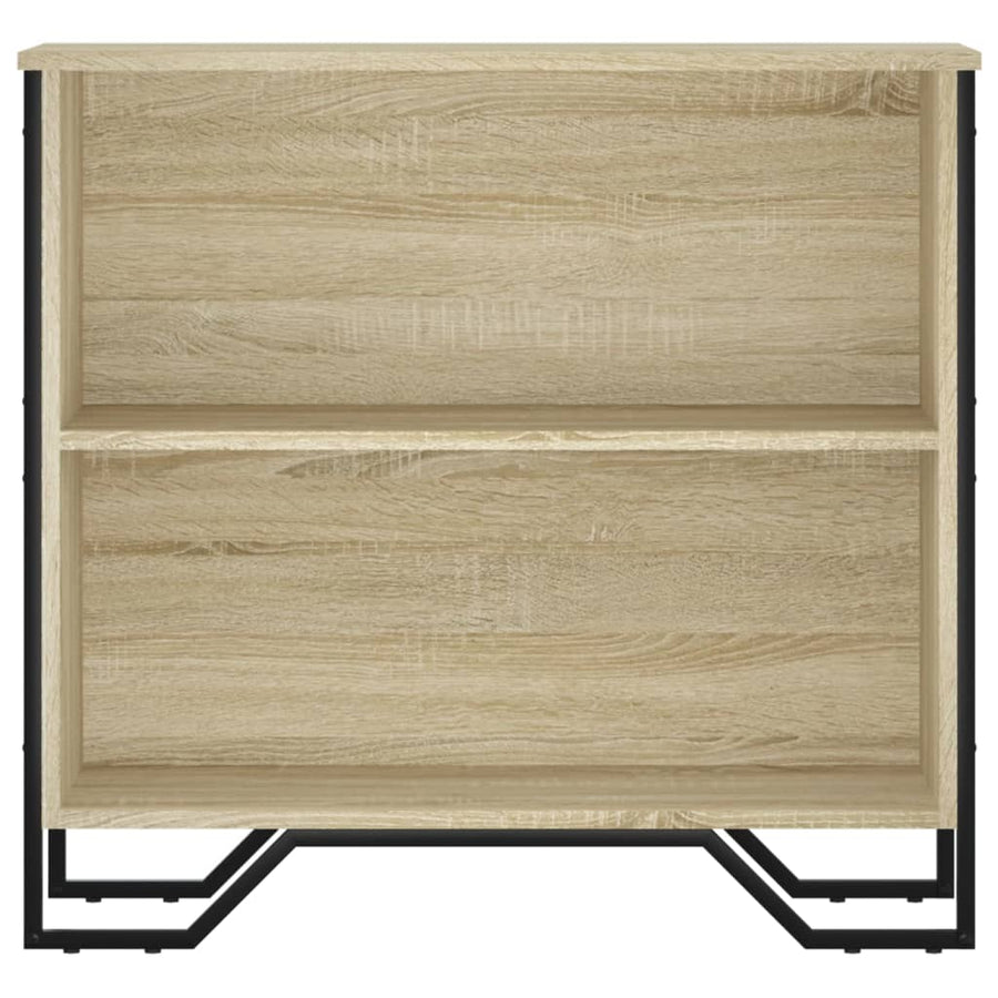 Boekenkast 80x31x74,5 cm bewerkt hout sonoma eikenkleurig