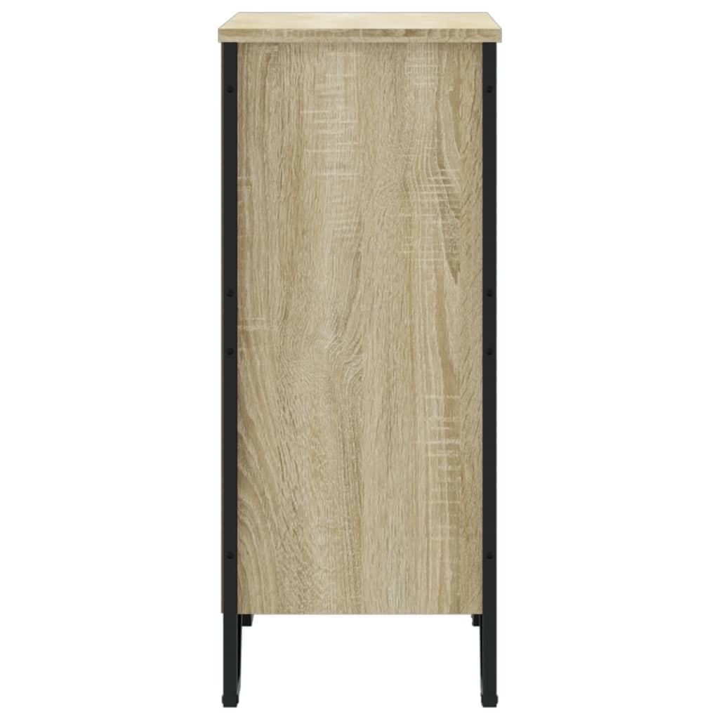 Boekenkast 80x31x74,5 cm bewerkt hout sonoma eikenkleurig