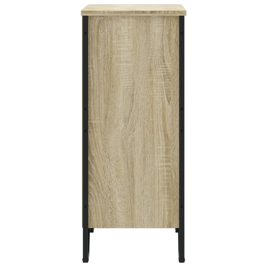 Boekenkast 80x31x74,5 cm bewerkt hout sonoma eikenkleurig