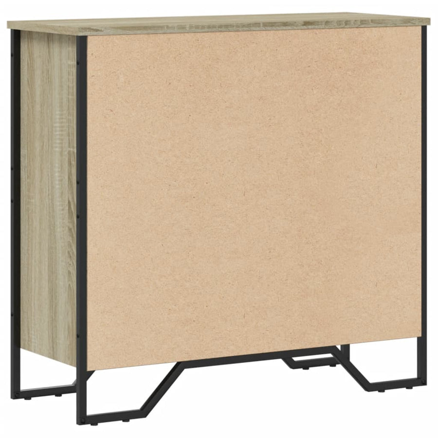 Boekenkast 80x31x74,5 cm bewerkt hout sonoma eikenkleurig