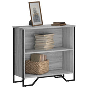 Boekenkast 80x31x74,5 cm bewerkt hout grijs