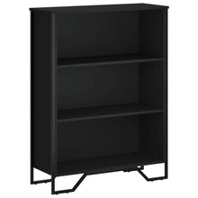 Boekenkast 80x31x106 cm bewerkt hout zwart