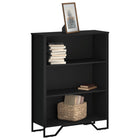 Bookcase 80x31x106 cm engineered wood black