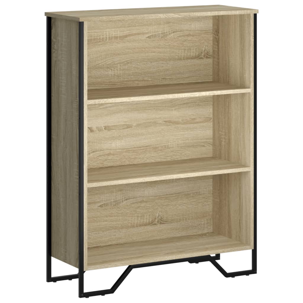 Boekenkast 80x31x106 cm bewerkt hout sonoma eikenkleurig