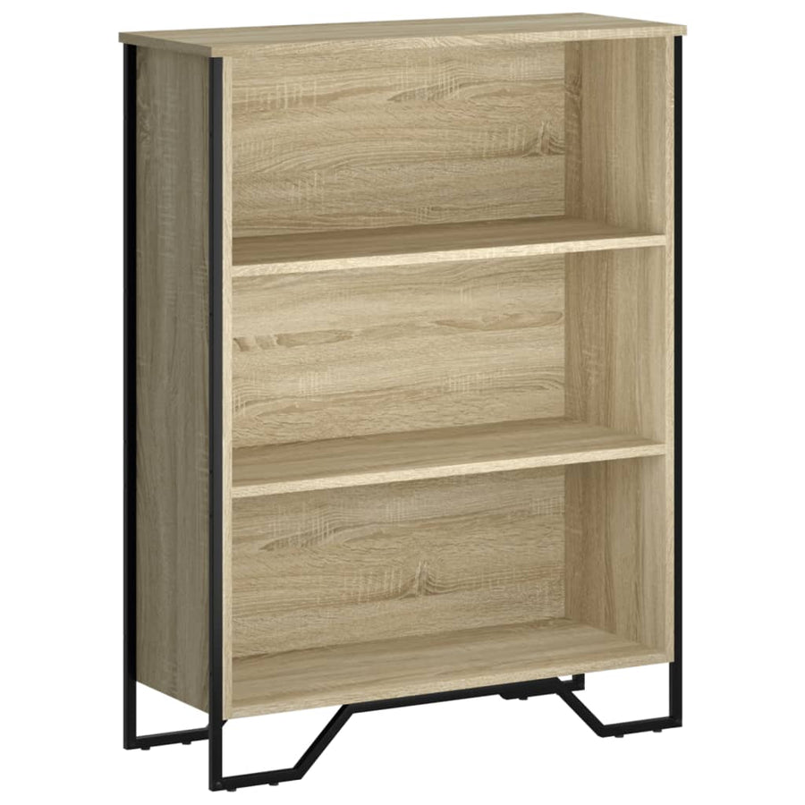 Boekenkast 80x31x106 cm bewerkt hout sonoma eikenkleurig