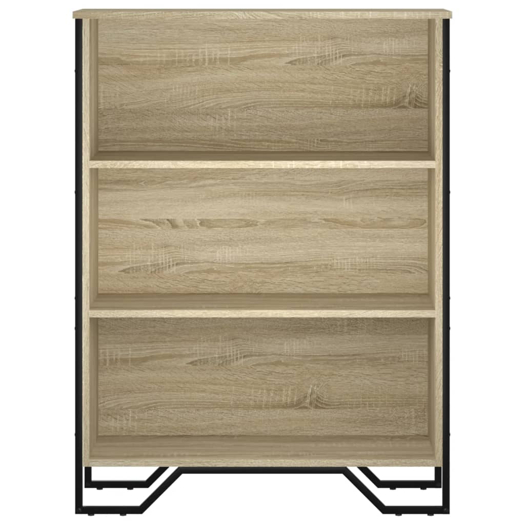 Boekenkast 80x31x106 cm bewerkt hout sonoma eikenkleurig