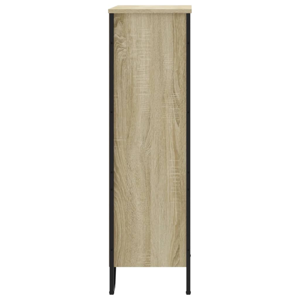 Boekenkast 80x31x106 cm bewerkt hout sonoma eikenkleurig