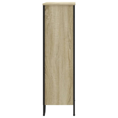 Boekenkast 80x31x106 cm bewerkt hout sonoma eikenkleurig