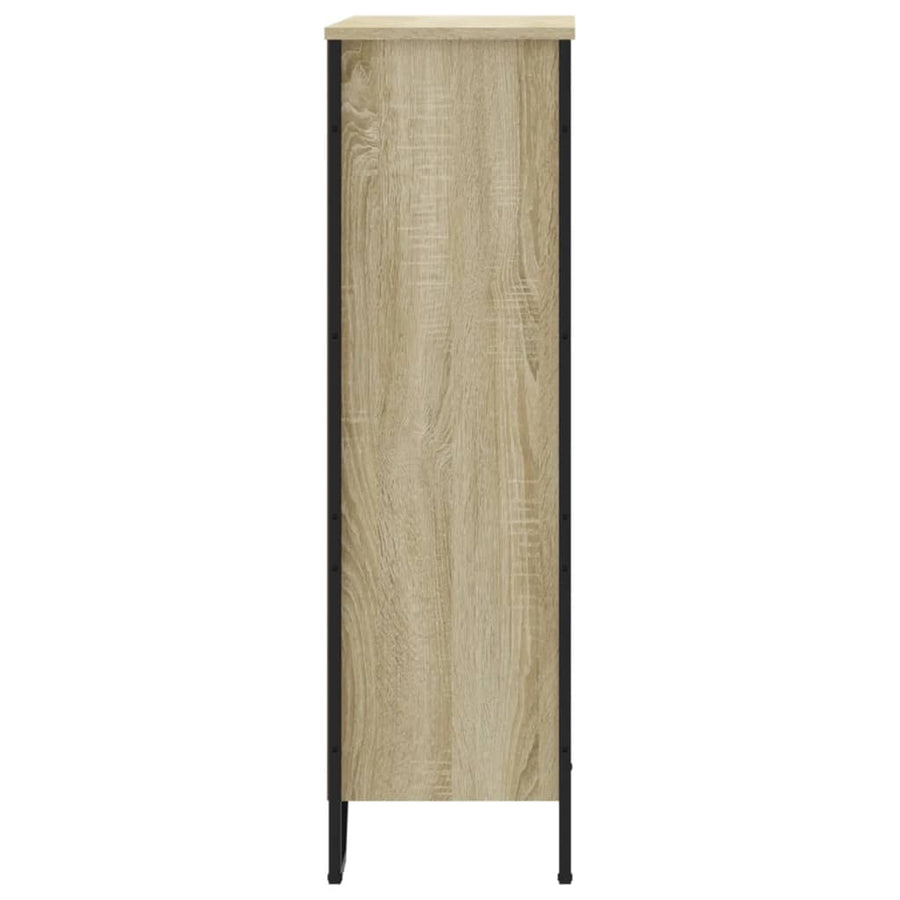 Boekenkast 80x31x106 cm bewerkt hout sonoma eikenkleurig