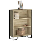 Boekenkast 80x31x106 cm bewerkt hout sonoma eiken