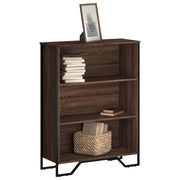 Boekenkast 80x31x106 cm bewerkt hout bruin