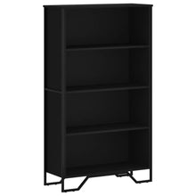 Boekenkast 80x31x137,5 cm bewerkt hout zwart