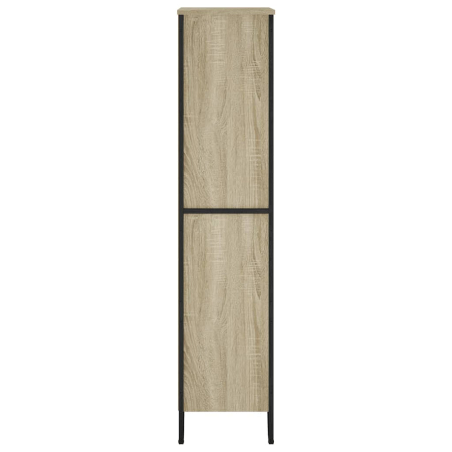 Boekenkast 80x31x137,5 cm bewerkt hout sonoma eikenkleurig