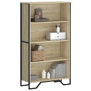 Boekenkast 80x31x137,5 cm bewerkt hout sonoma eiken