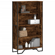 Boekenkast 80x31x137,5 cm bewerkt hout gerookt eiken