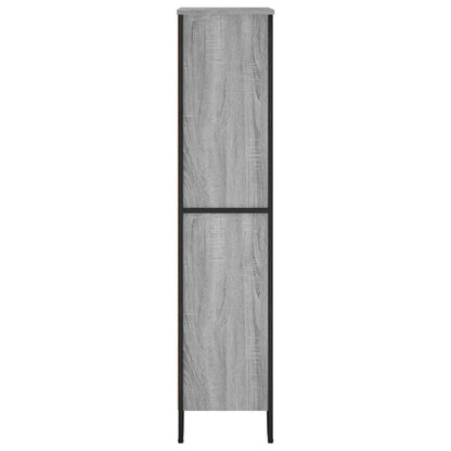 Boekenkast 80x31x137,5cm bewerkt hout grijs sonoma eikenkleurig