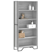 Boekenkast 80x31x169 cm grijs sonoma eiken