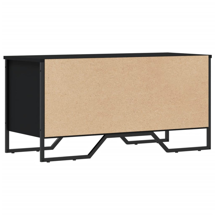 Schoenenkast 90x38x45,5 cm bewerkt hout zwart
