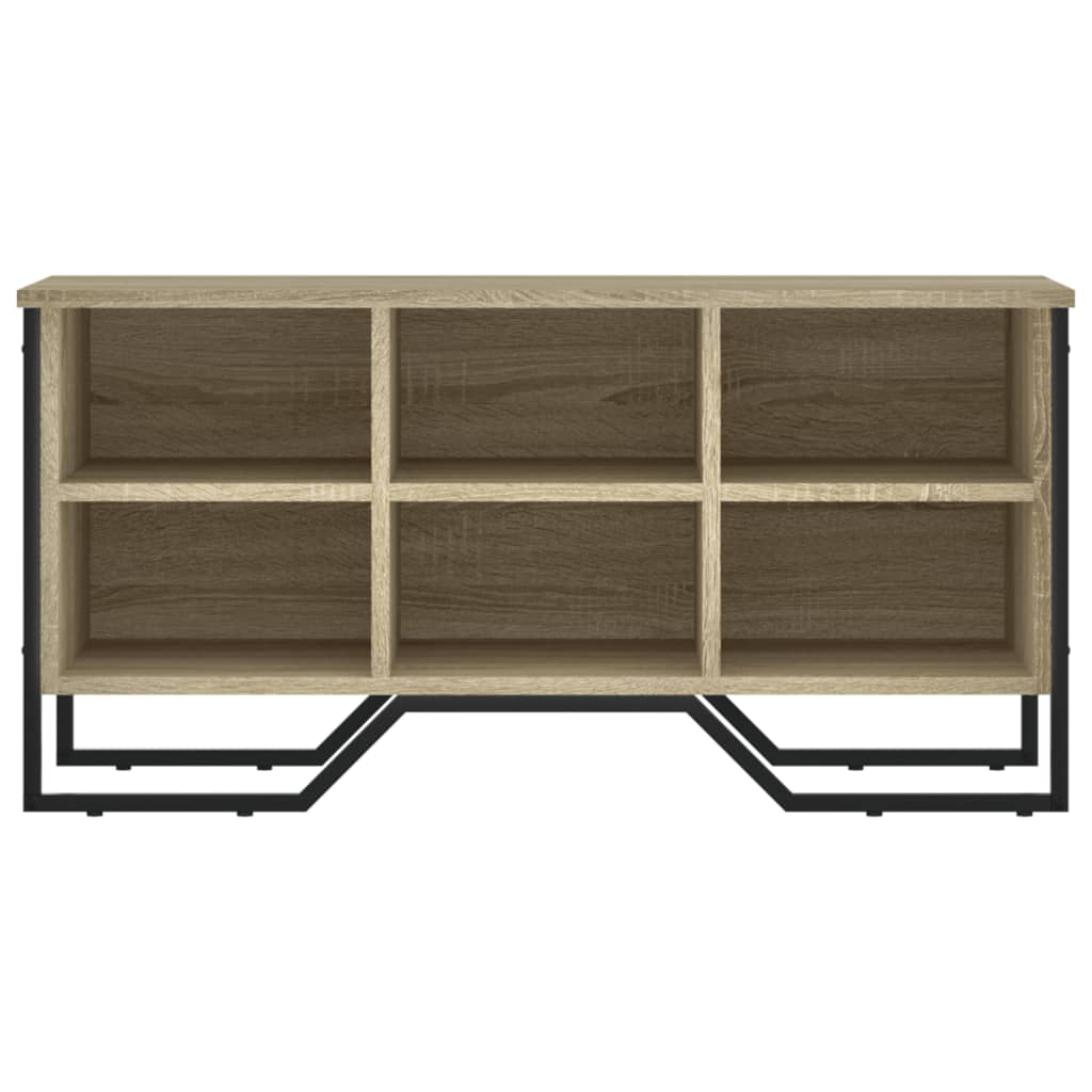 Schoenenkast 90x38x45,5 cm bewerkt hout sonoma eikenkleurig