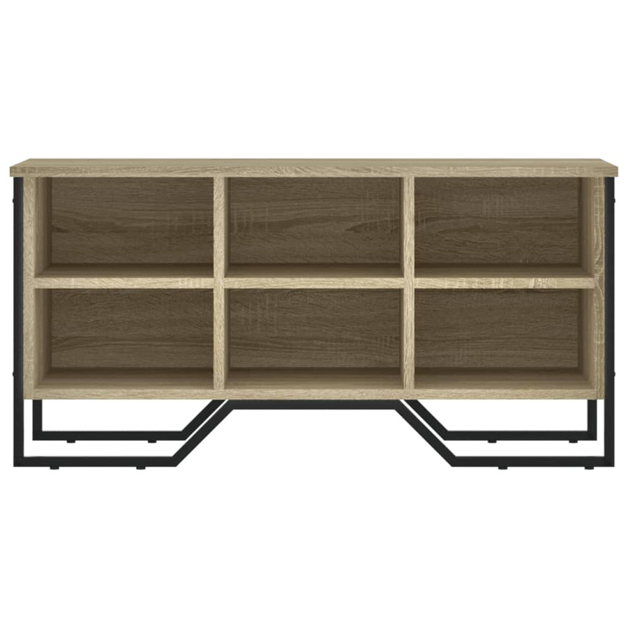 Schoenenkast 90x38x45,5 cm bewerkt hout sonoma eikenkleurig