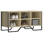 Schoenenkast 90x38x45,5 cm bewerkt hout sonoma eiken