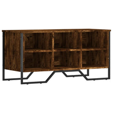 Schoenenkast 90x38x45,5 cm bewerkt hout gerookt eikenkleurig